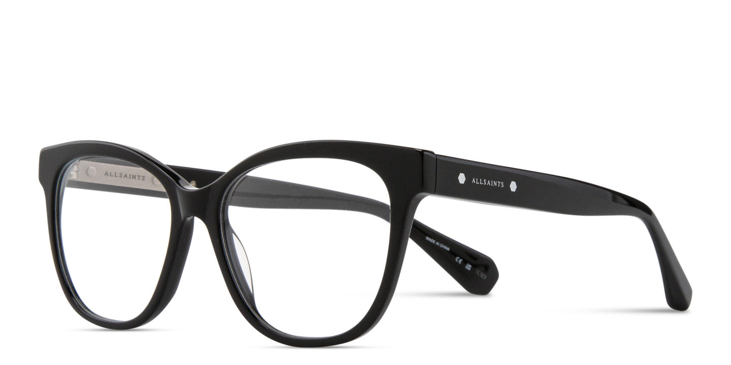 ALL SAINTS Logo Cat-Eye Eyeglasses in Black – Product Photo 1