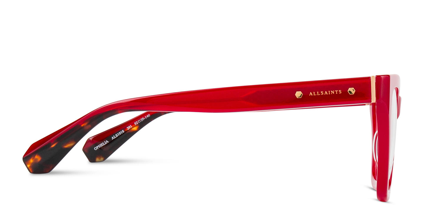 ALL SAINTS Elise Cat-Eye Eyeglasses in Red – Product Photo 2