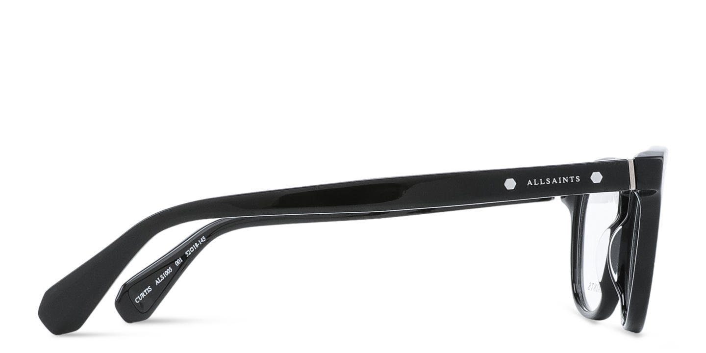 ALL SAINTS Logo Square Eyeglasses in Black – Product Photo 2