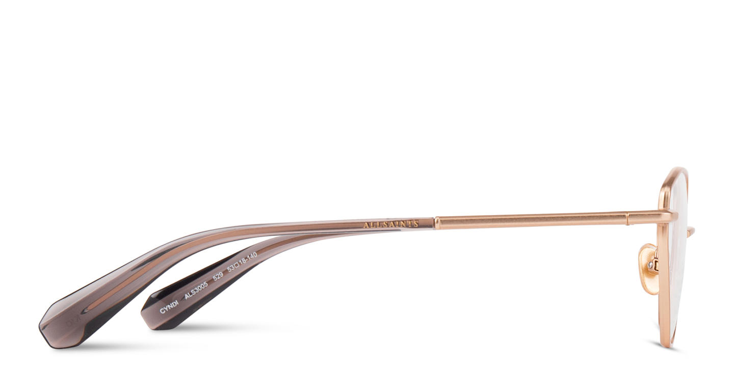 ALL SAINTS Logo Cat-Eye Eyeglasses in Gold – Product Photo 2