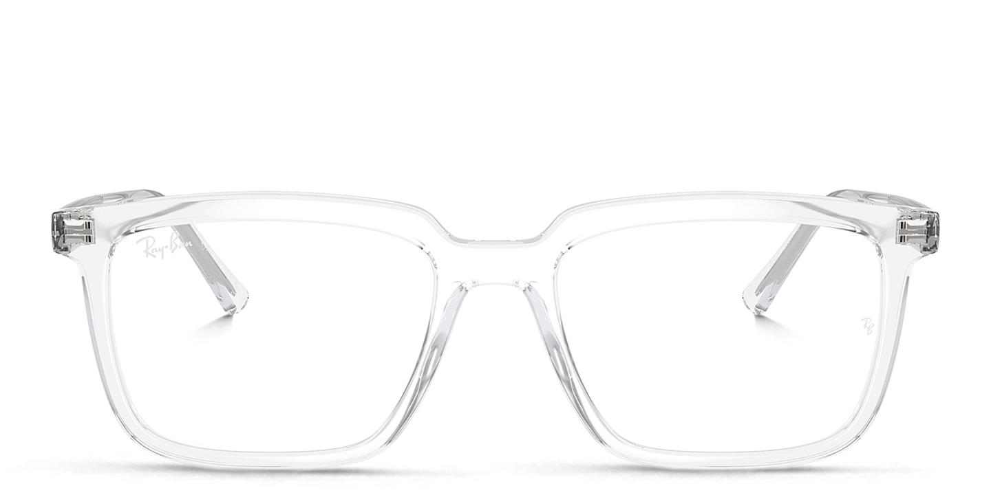 Shop Ray-Ban Alain Optics Unisex Rectangle Eyeglasses in Clear online.