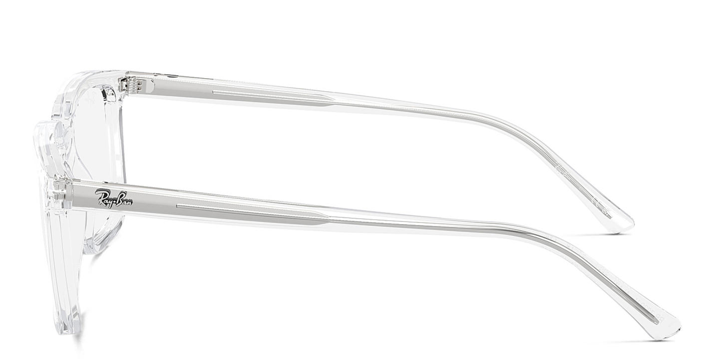 Ray-Ban Alain Optics Unisex Rectangle Eyeglasses in Transparent – Product Photo 2
