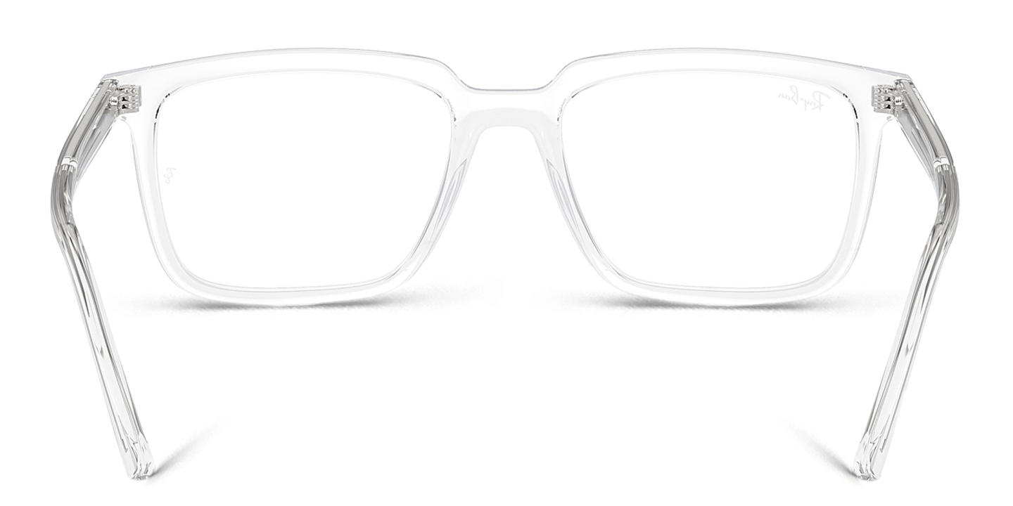 Ray-Ban Alain Optics Unisex Rectangle Eyeglasses in Transparent – Product Photo 3