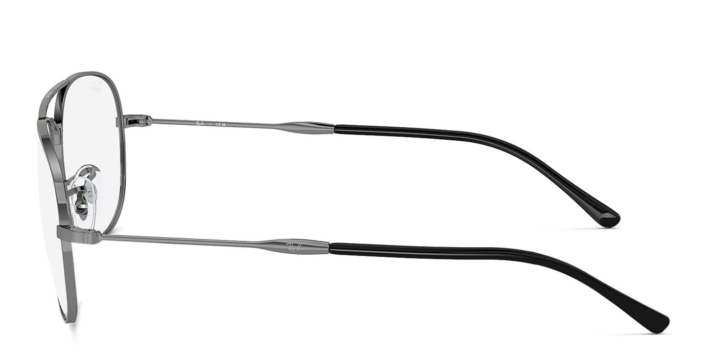 Shop Ray-Ban Bain Bridge Optics Unisex Wide Pilot Eyeglasses in Gunmetal online.