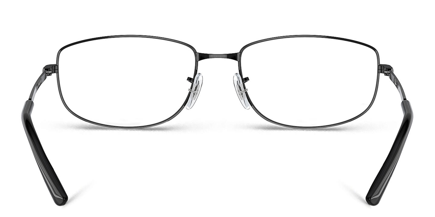 Shop Ray-Ban Optics Unisex Irregular Eyeglasses in Black online.