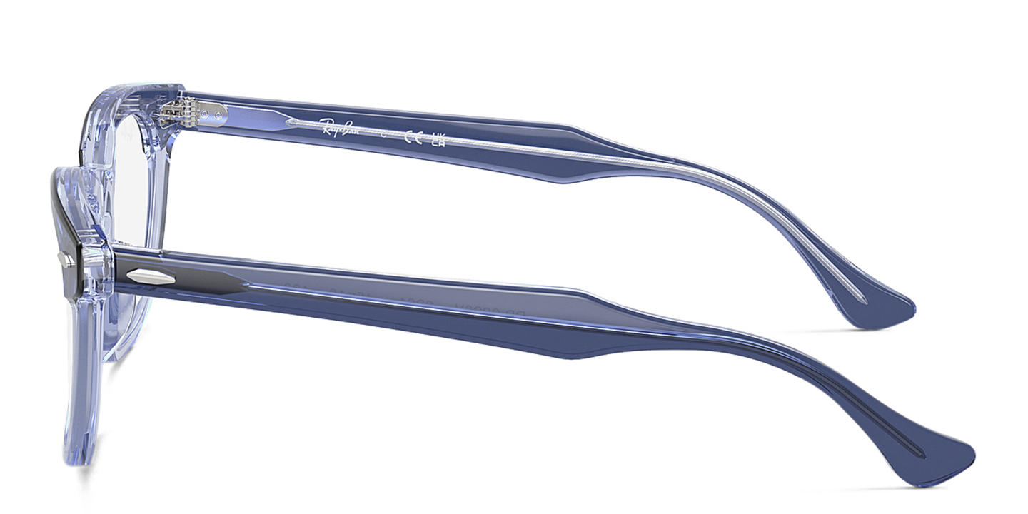 Shop Ray-Ban Junior Optics Kids Square Eyeglasses in Top Violet On Transparent Violet online.