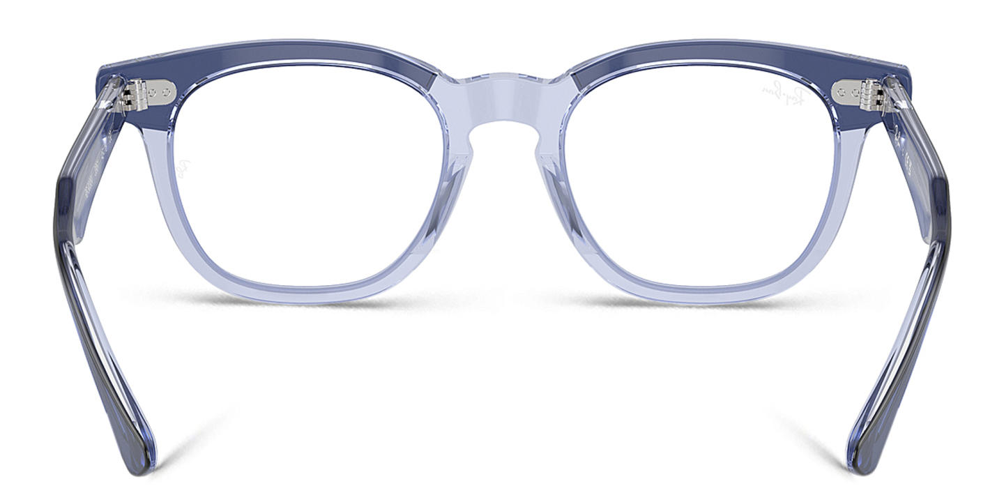 Shop Ray-Ban Junior Optics Kids Square Eyeglasses in Top Violet On Transparent Violet online.