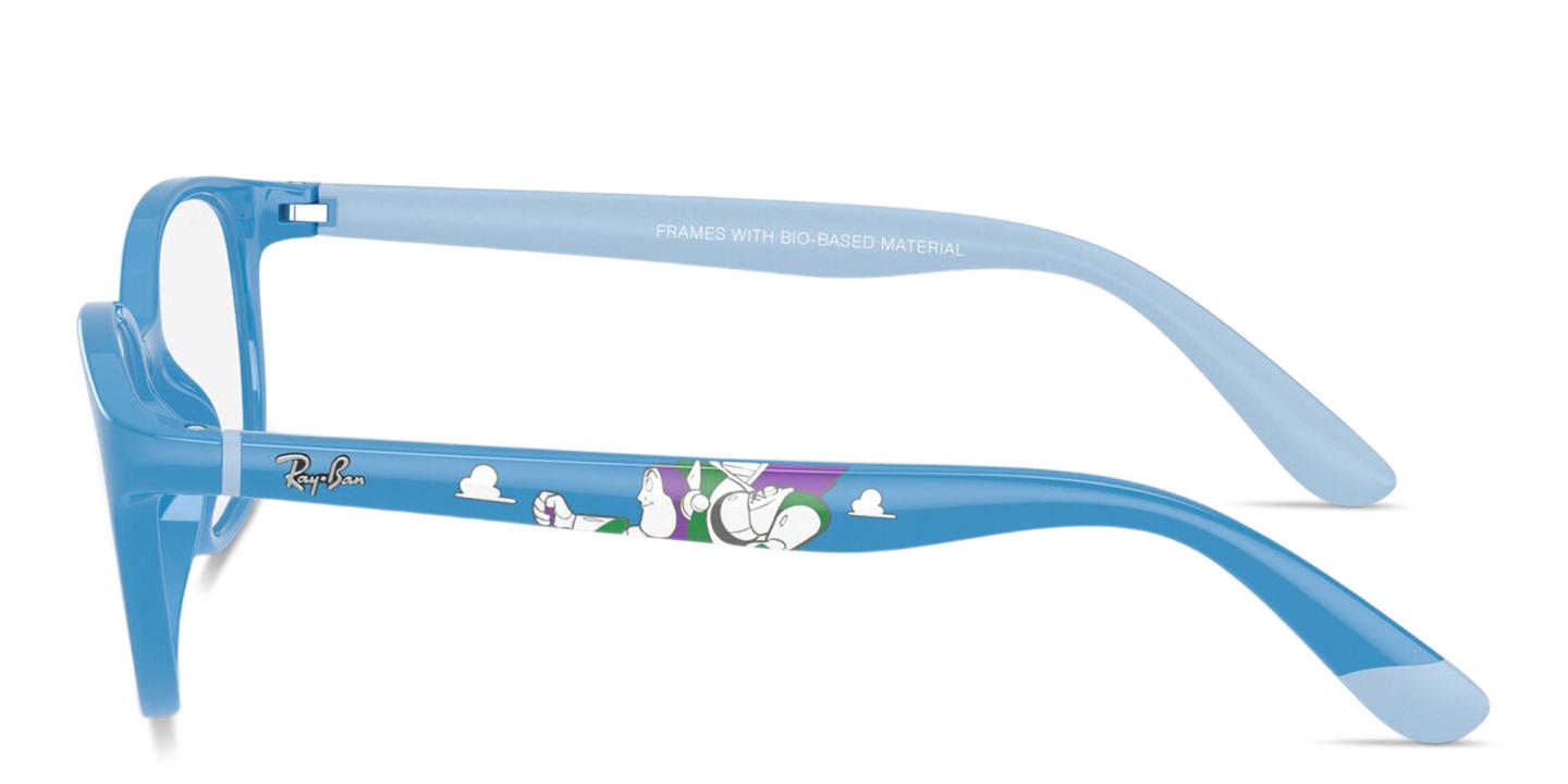 Ray-Ban Junior Toy Story Kids Panthos Eyeglasses in Azzurre & Rubber Azzurre – Product Photo 2