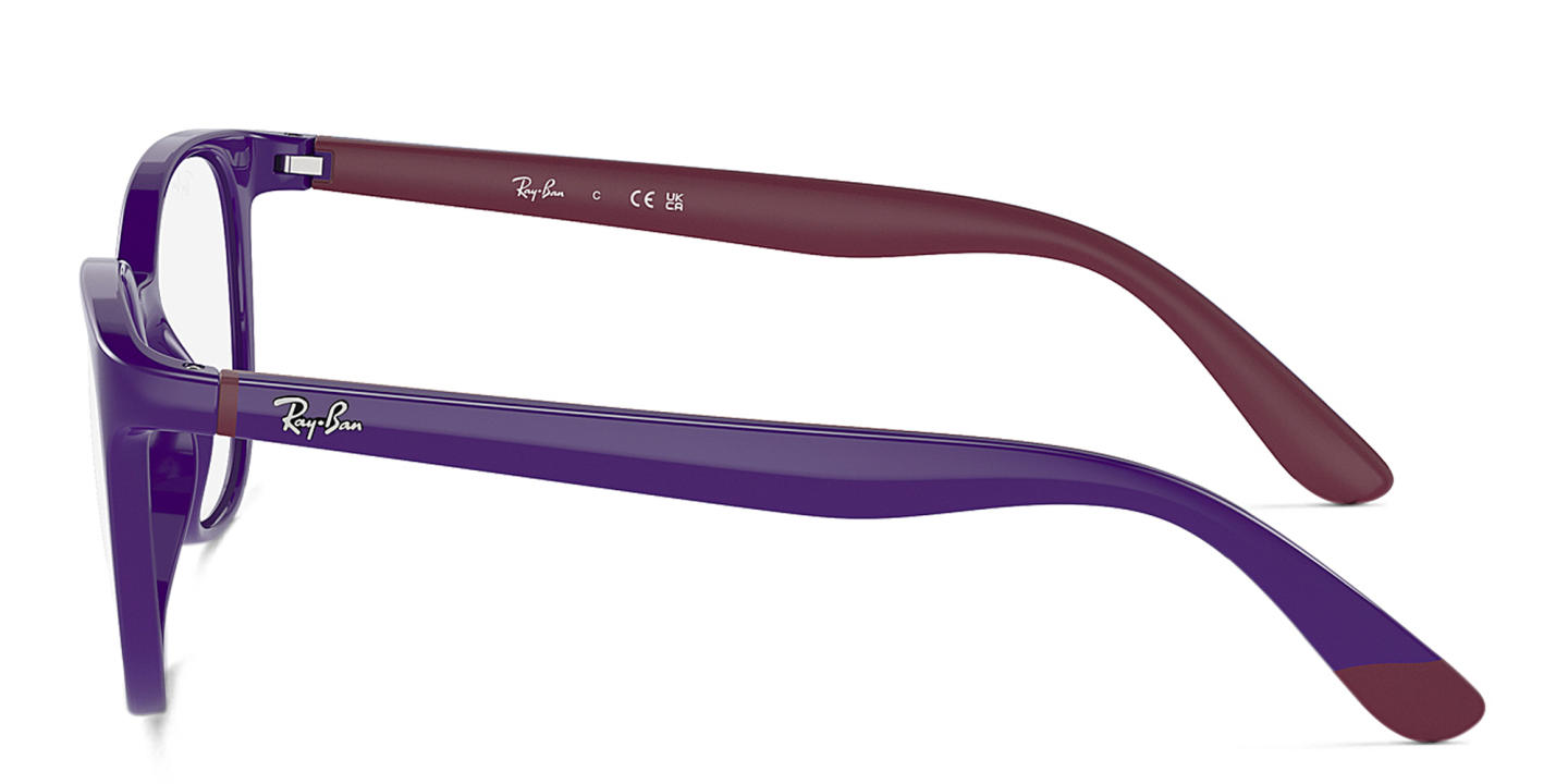 Ray-Ban Junior Optics Kids Bio-Based Panthos Eyeglasses in Purple – Product Photo 2