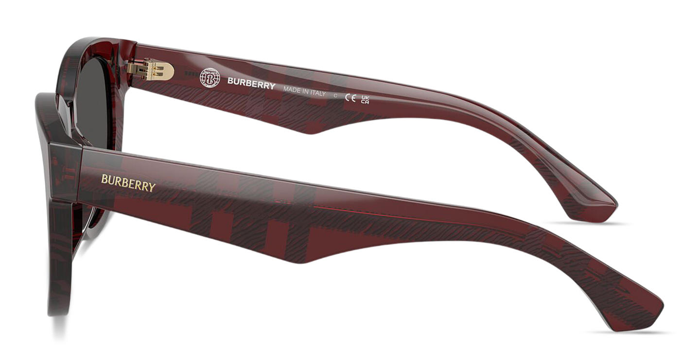 BURBERRY Logo-Print Panthos Sunglasses in Red – Product Photo 2