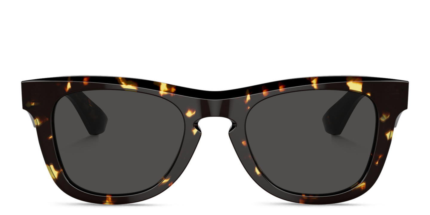 تسوق نظارات شمسية مربّعة بشعار العلامة للجنسين بربري بلون هافان داكن أونلاين.