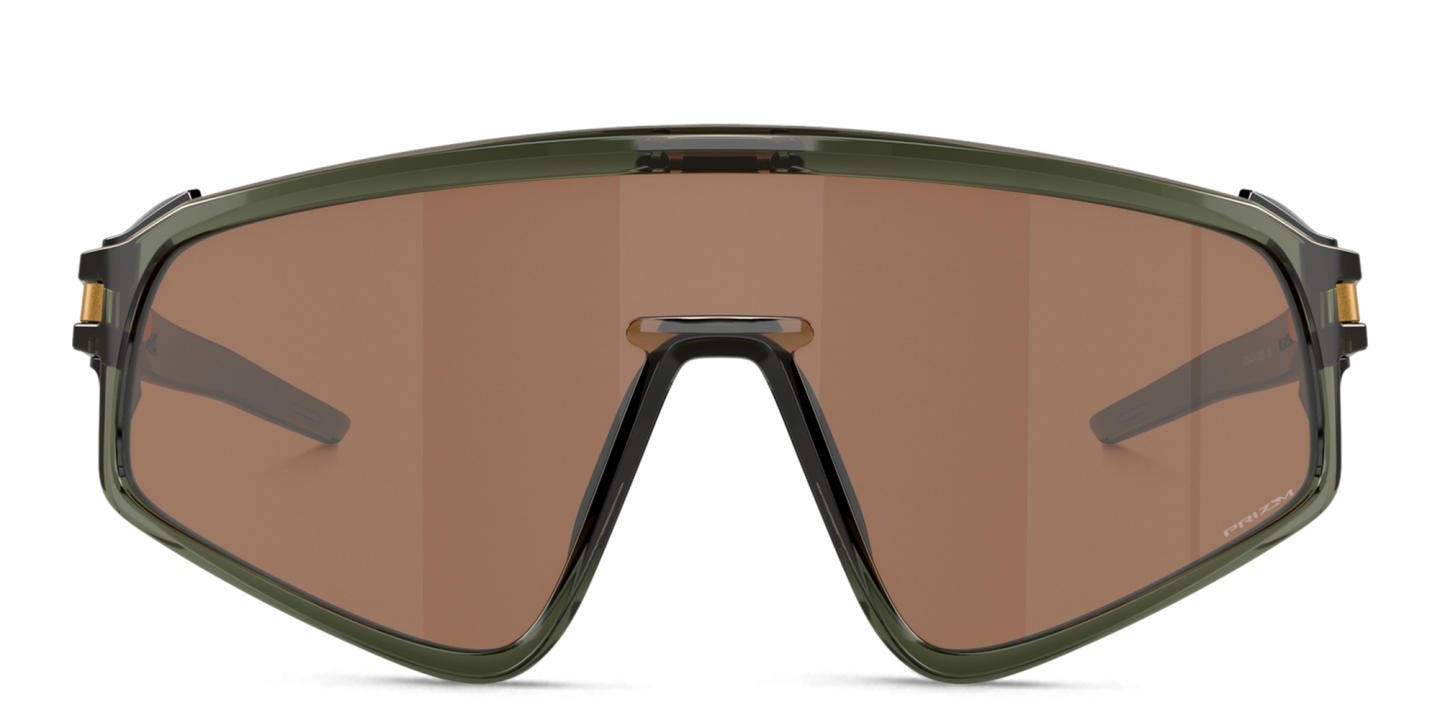 Shop Oakley Latch Panel Unisex Mask Sunglasses in Green online.