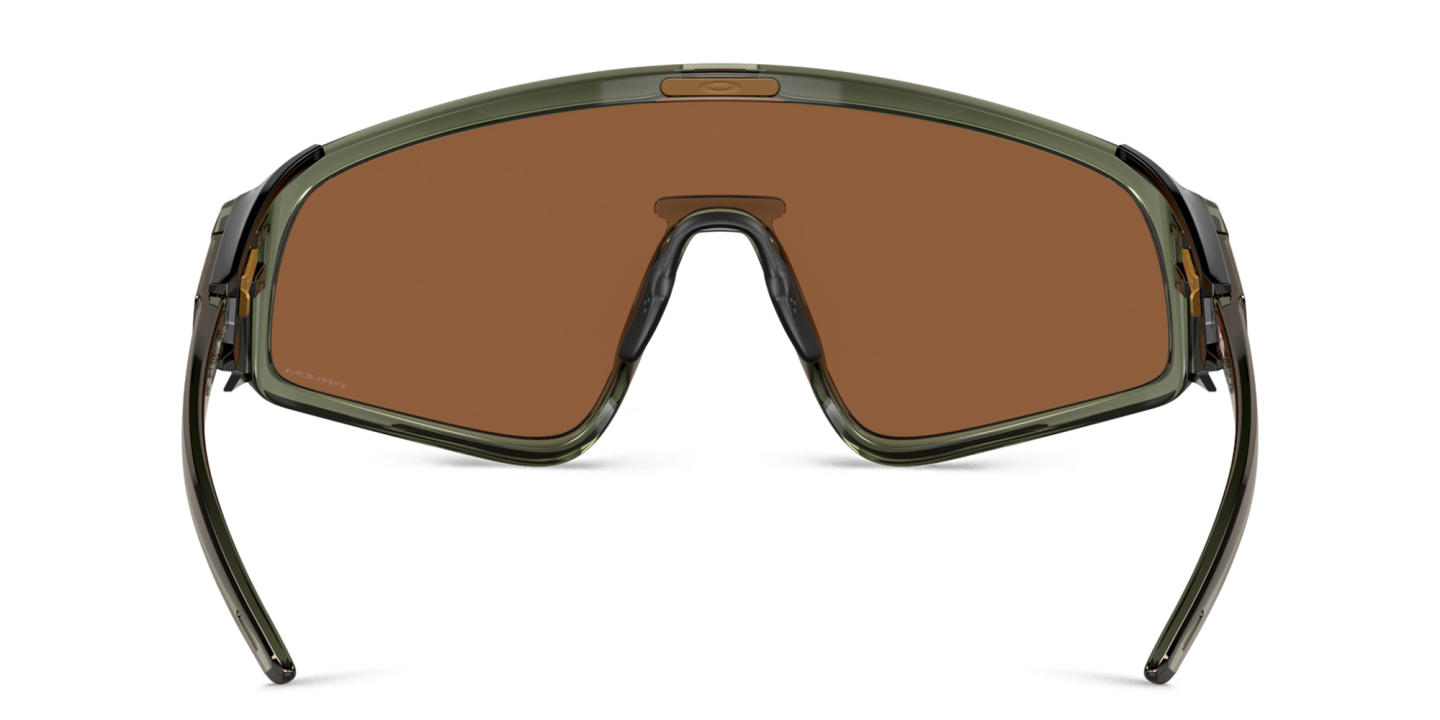 Shop Oakley Latch Panel Unisex Mask Sunglasses in Green online.