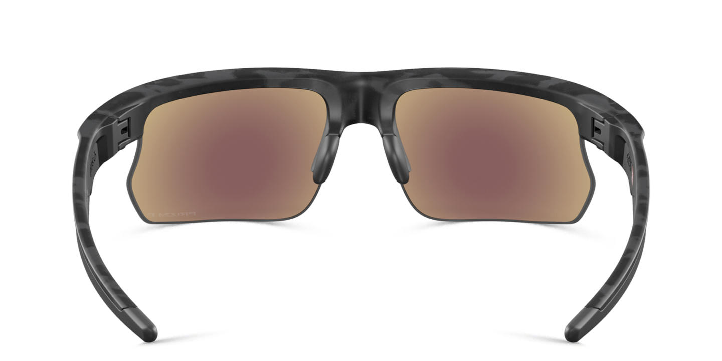 Shop Oakley BiSphaera Unisex Half-Rim Wide Rectangle Sunglasses in Grey online.