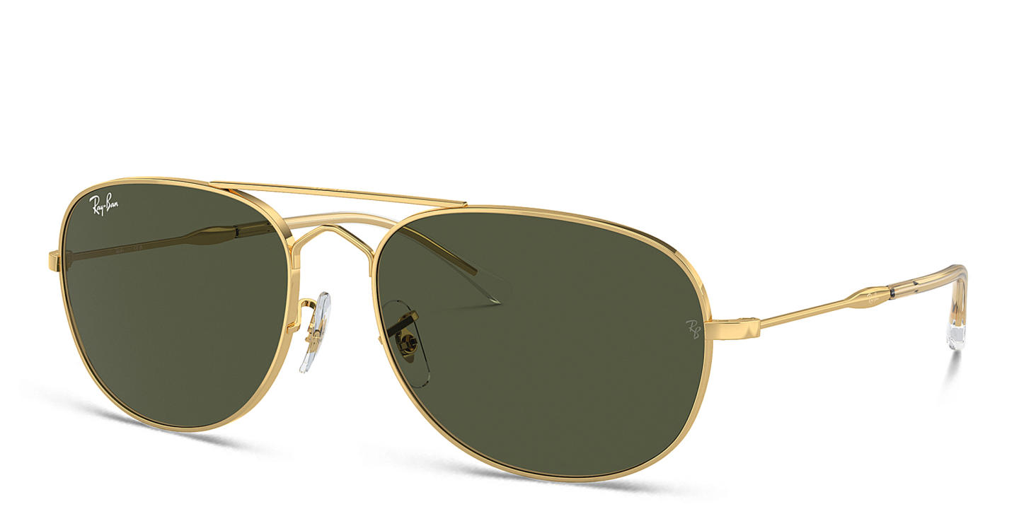 Ray-Ban Bain Bridge Unisex Pilot Sunglasses in Gold – Product Photo 1