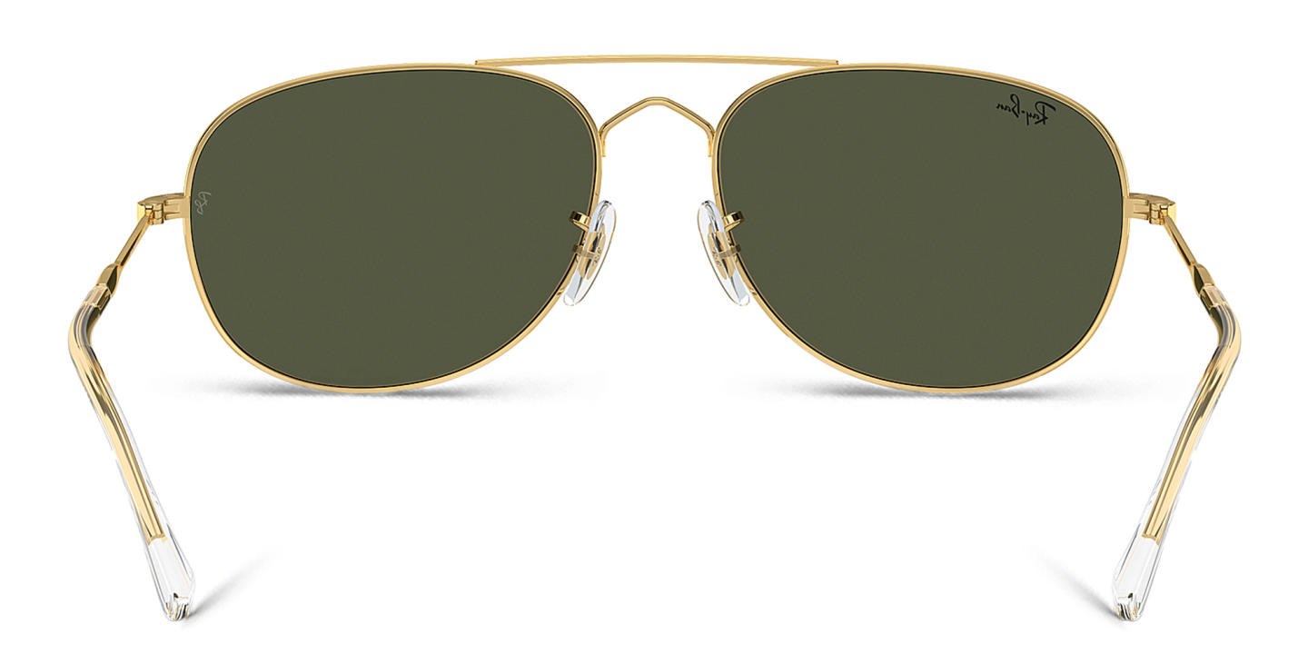 Shop Ray-Ban Bain Bridge Unisex Pilot Sunglasses in Gold online.