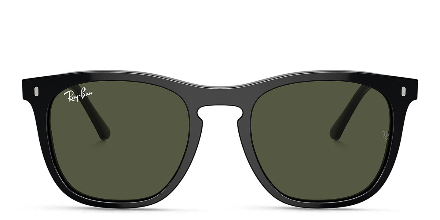 Ray-Ban Logo Unisex Square Sunglasses in Black – Product Photo 0
