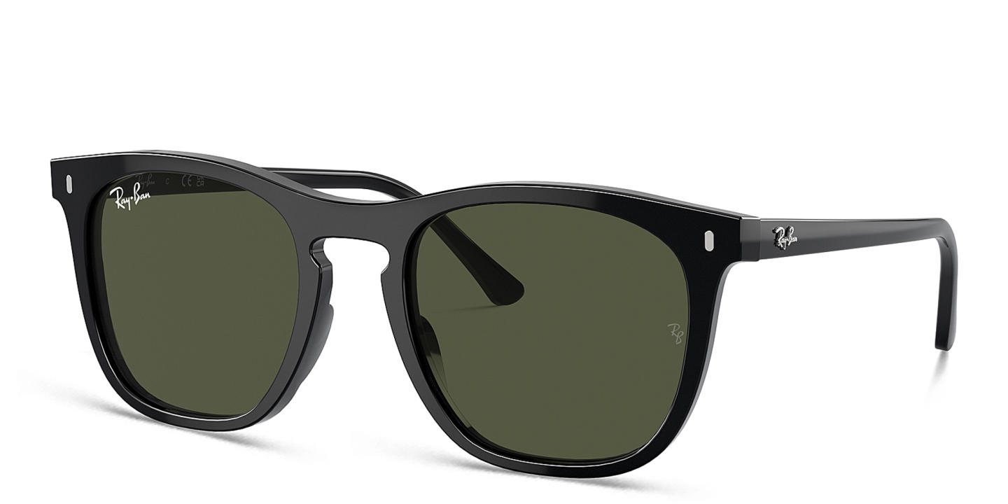 Ray-Ban Logo Unisex Square Sunglasses in Black – Product Photo 1