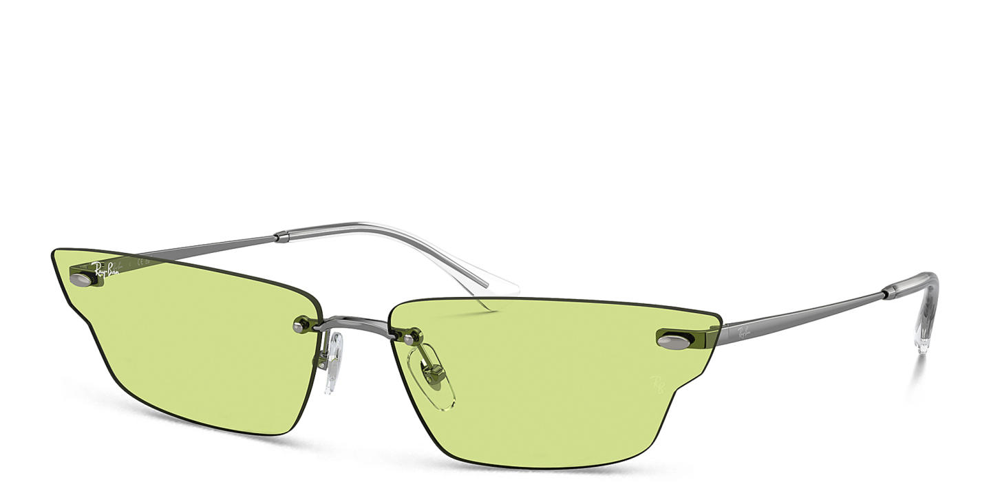 Ray-Ban Anh Unisex Rimless Irregular Sunglasses in Gunmetal – Product Photo 1