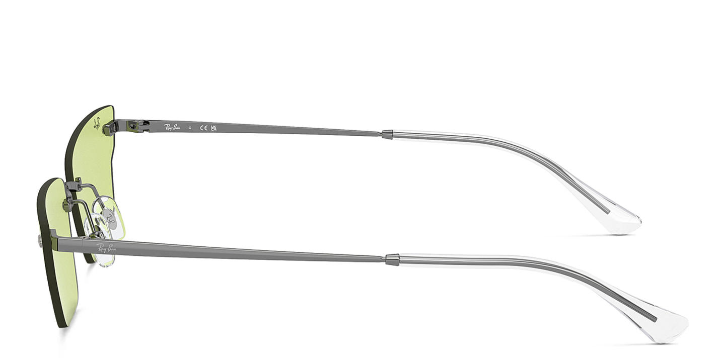 Ray-Ban Anh Unisex Rimless Irregular Sunglasses in Gunmetal – Product Photo 2