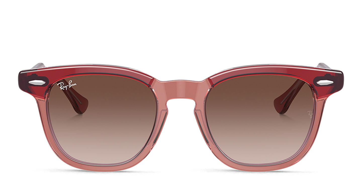 Ray-Ban Junior Logo Kids Square Sunglasses in Red – Product Photo 0