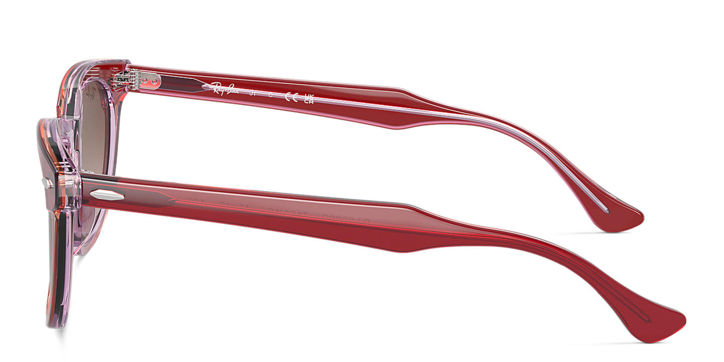 Ray-Ban Junior Logo Kids Square Sunglasses in Red – Product Photo 2