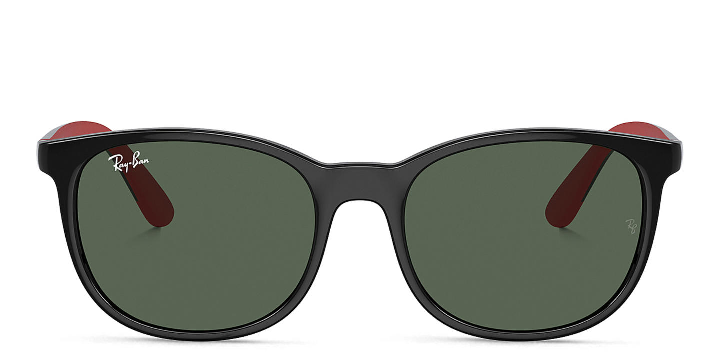 Ray-Ban Junior Kids Logo Square Sunglasses in Black – Product Photo 0