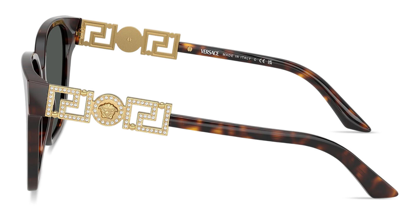 VERSACE Medusa Butterfly Sunglasses in Havana – Product Photo 2