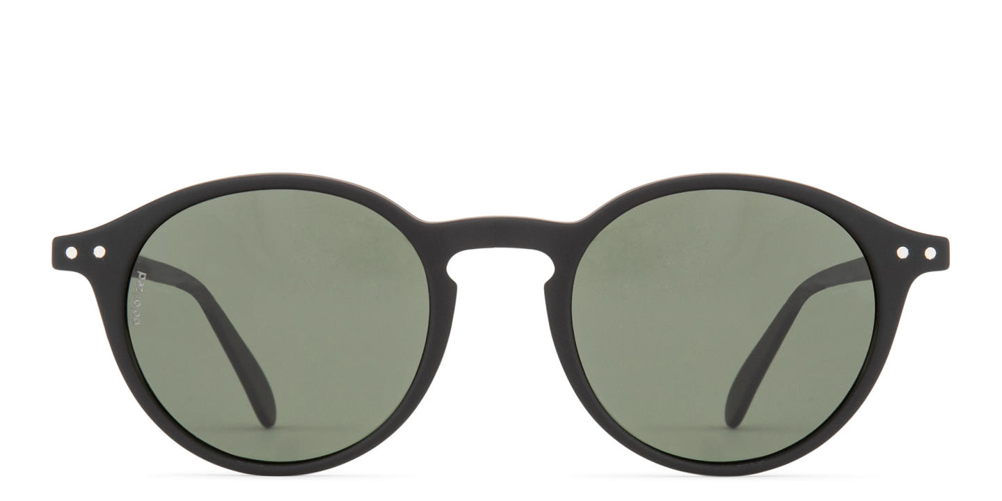 Izipizi Logo Unisex Round Sunglasses in Black – Product Photo 0