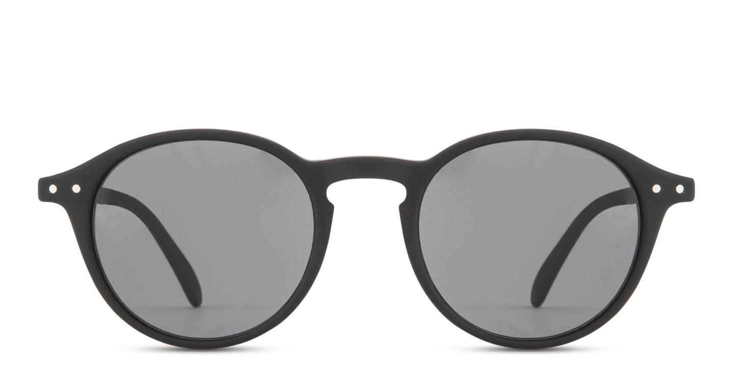Izipizi Logo Unisex Round Sunglasses in Black – Product Photo 0