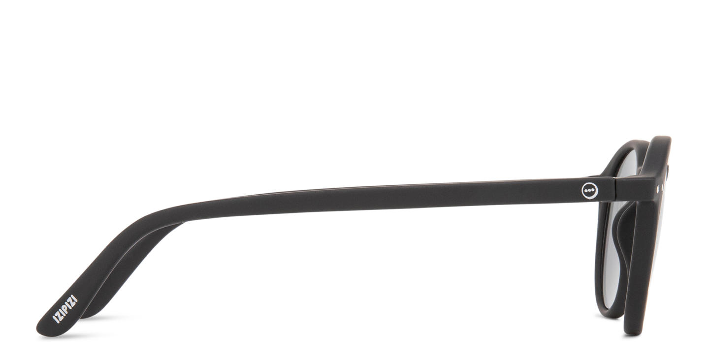 Izipizi Logo Unisex Round Sunglasses in Black – Product Photo 3