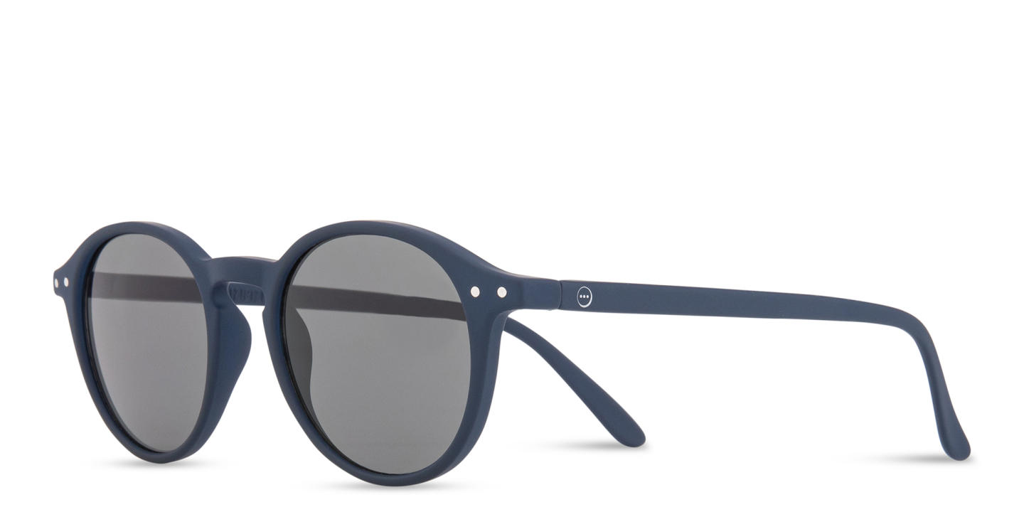 Izipizi Logo Unisex Round Sunglasses in Blue – Product Photo 1