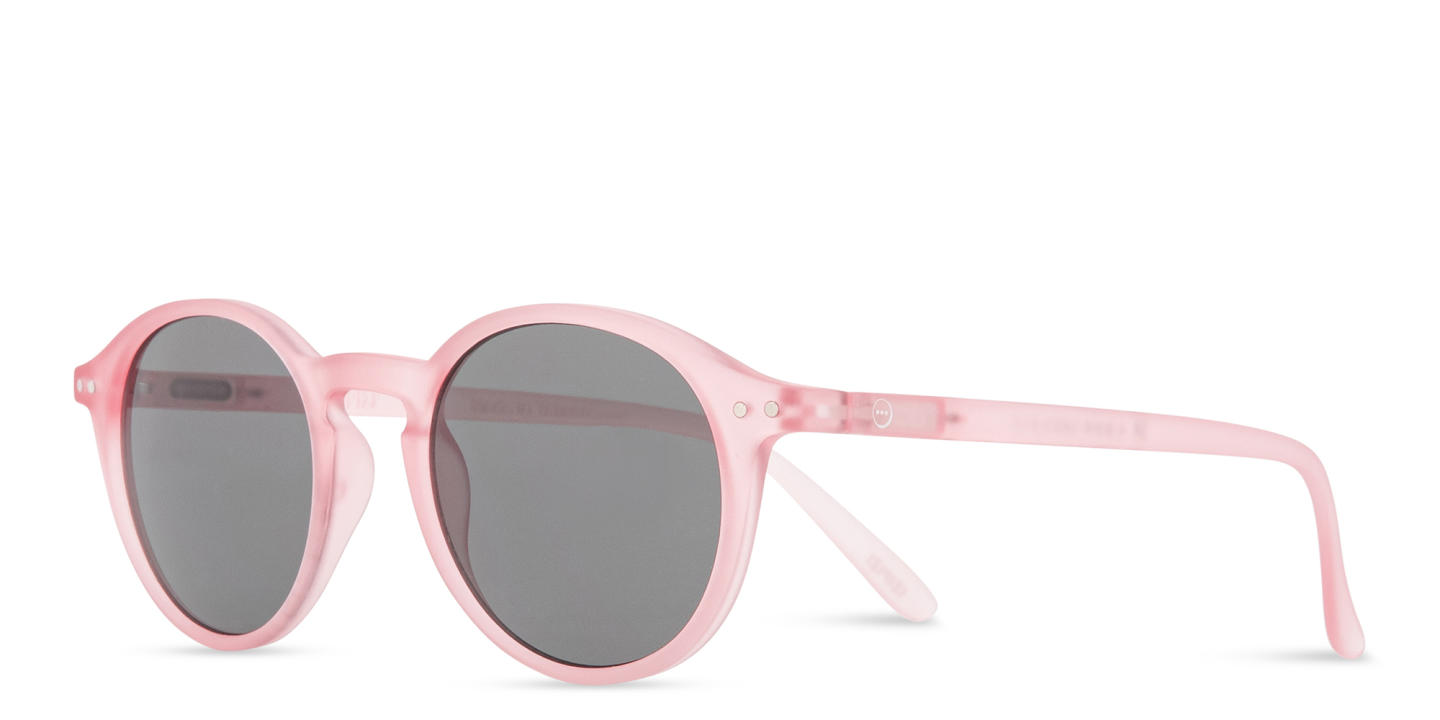 Izipizi Logo Unisex Round Sunglasses in Pink – Product Photo 1