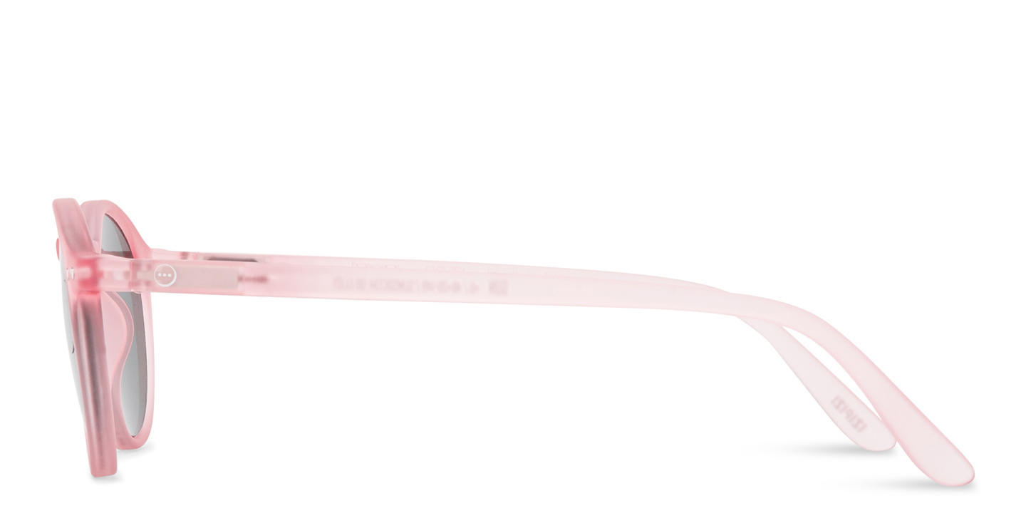 Izipizi Logo Unisex Round Sunglasses in Pink – Product Photo 2