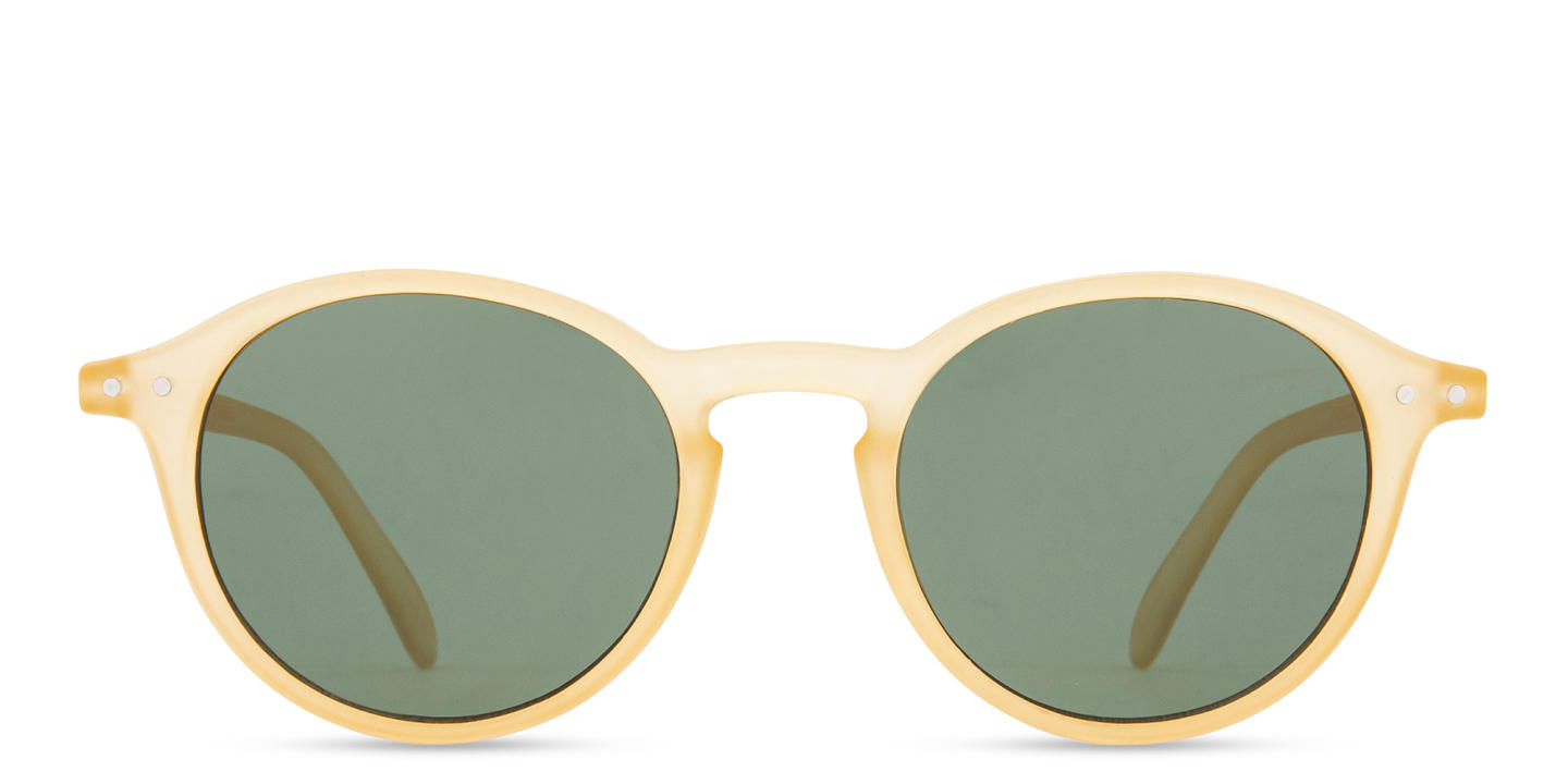 Izipizi Logo Unisex Round Sunglasses in Yellow – Product Photo 0