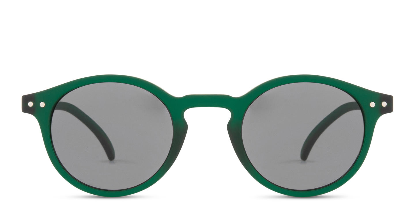 Izipizi Logo Unisex Round Sunglasses in Green – Product Photo 0