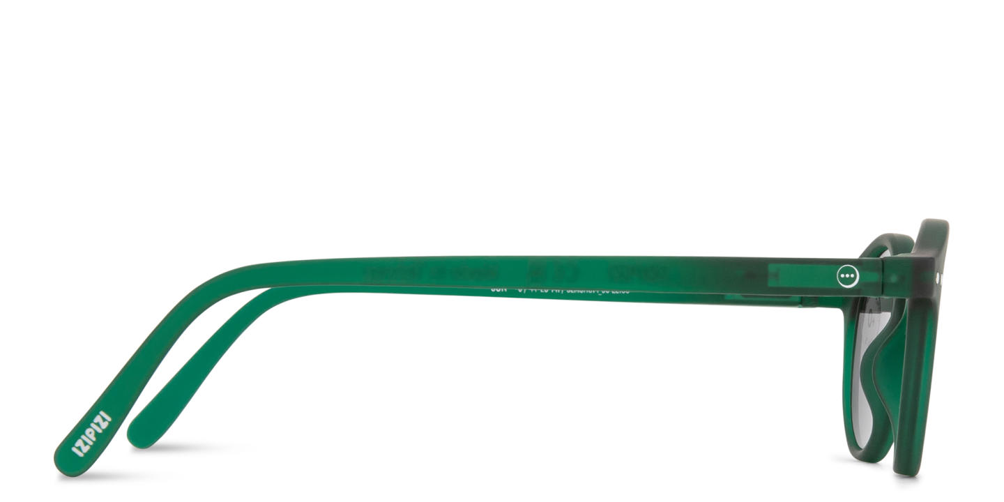 Izipizi Logo Unisex Round Sunglasses in Green – Product Photo 3