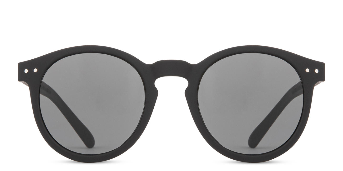 Izipizi Logo Unisex Round Sunglasses in Black – Product Photo 0
