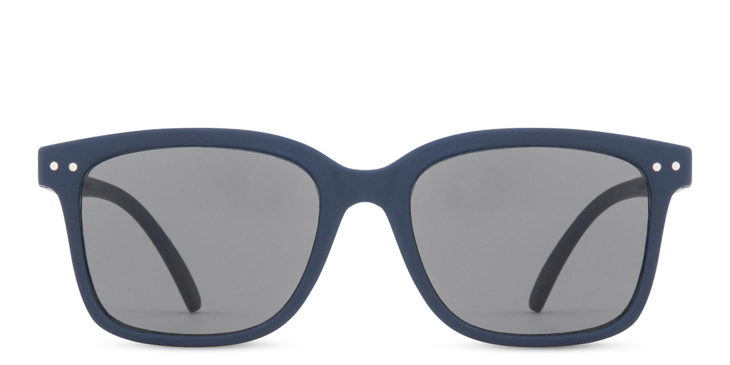 Izipizi Logo Unisex Rectangle Sunglasses in Blue – Product Photo 0
