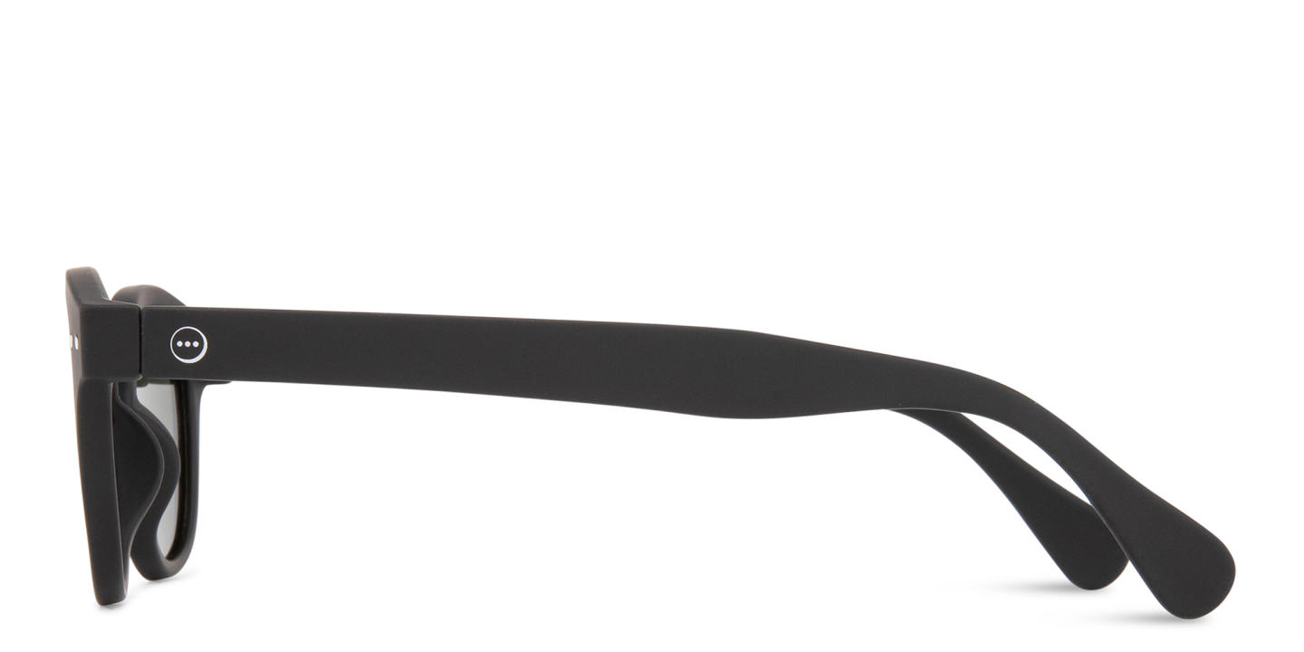Izipizi Logo Unisex Square Sunglasses in Black – Product Photo 2