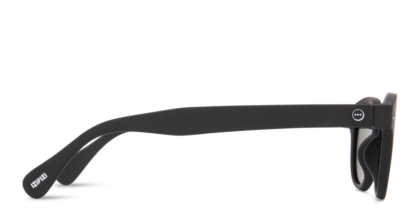Izipizi Logo Unisex Square Sunglasses in Black – Product Photo 3