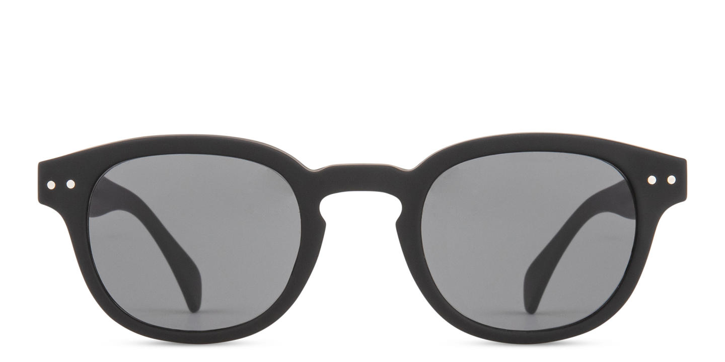 Izipizi Logo Unisex Square Sunglasses in Black – Product Photo 0