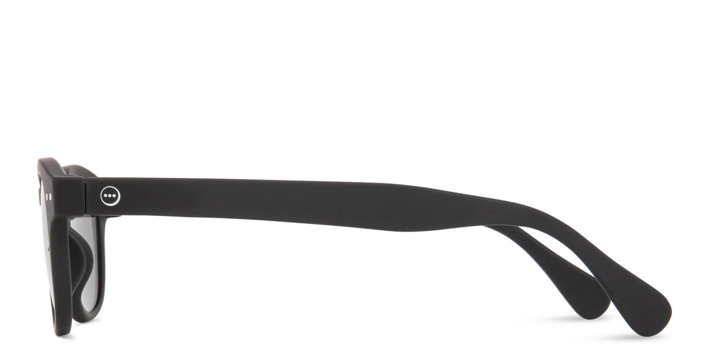 Izipizi Logo Unisex Square Sunglasses in Black – Product Photo 2