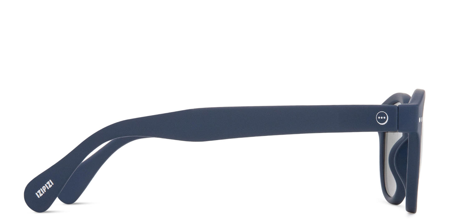 Izipizi Logo Unisex Square Sunglasses in Navy Blue – Product Photo 3