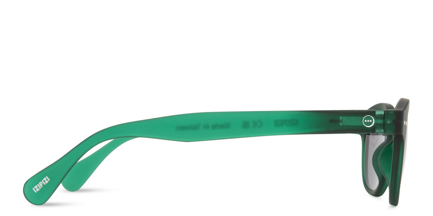Shop Izipizi Logo Unisex Square Sunglasses in Green online.