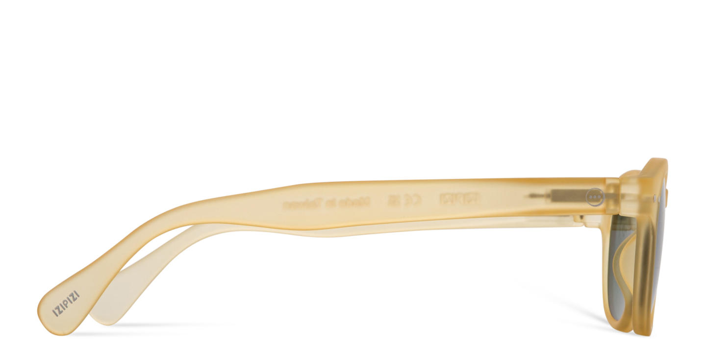 Izipizi Logo Unisex Square Sunglasses in Yellow – Product Photo 2