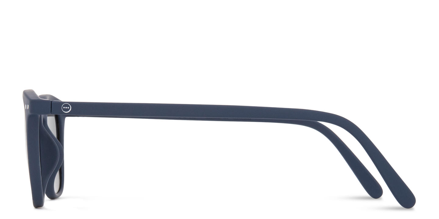 Izipizi Logo Unisex Square Sunglasses in Blue – Product Photo 2