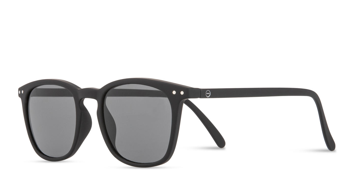 Izipizi Logo Unisex Square Sunglasses in Black – Product Photo 1