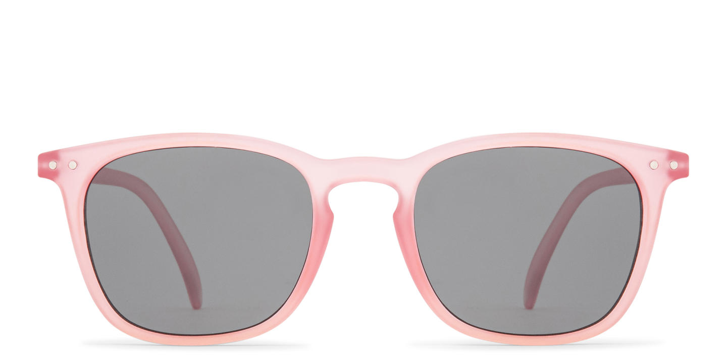 Izipizi Logo Unisex Square Sunglasses in Pink – Product Photo 0