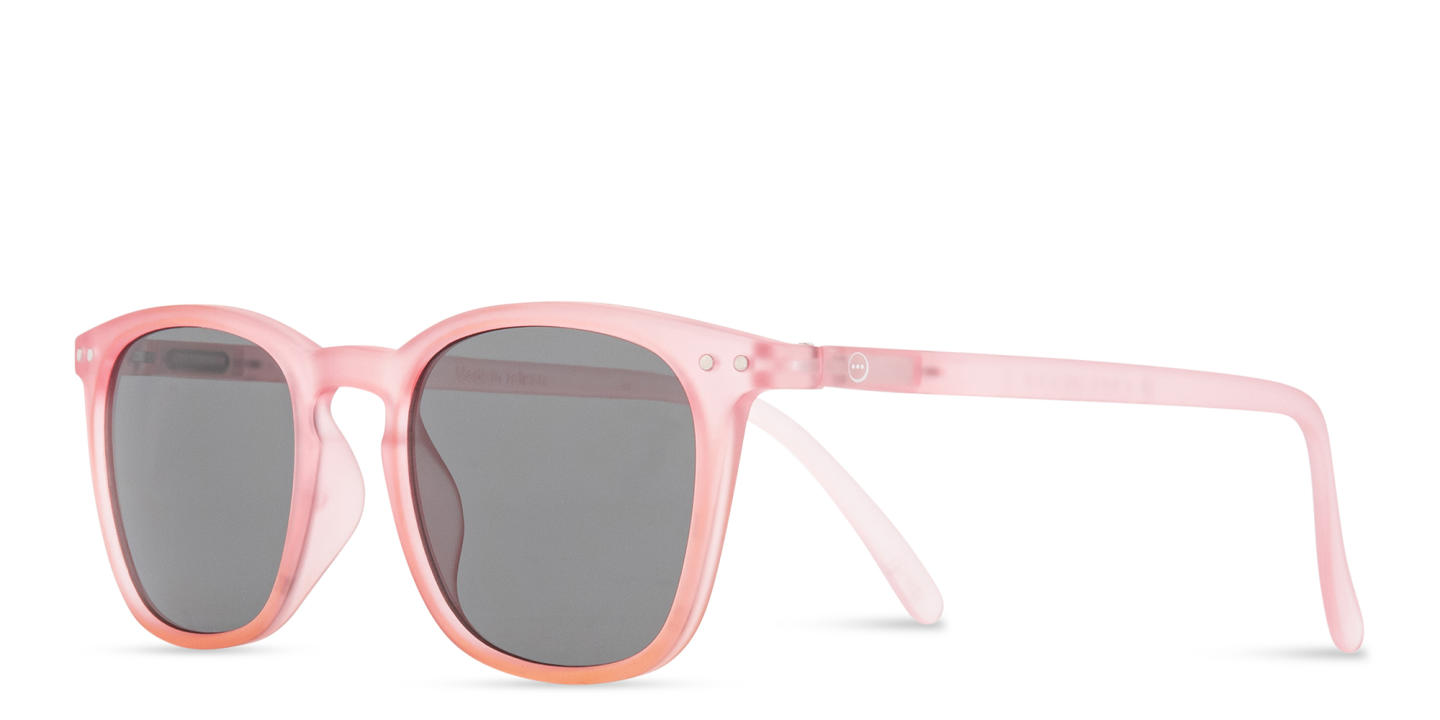 Izipizi Logo Unisex Square Sunglasses in Pink – Product Photo 1